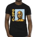 Miniatyrbild 3 av 4: Star Wars C3PO Line Art T-shirt för herrar