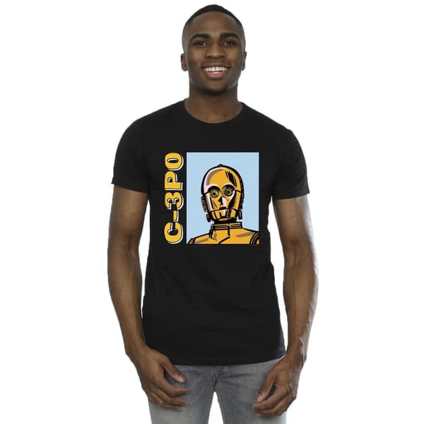 Star Wars C3PO Line Art T-shirt för herrar