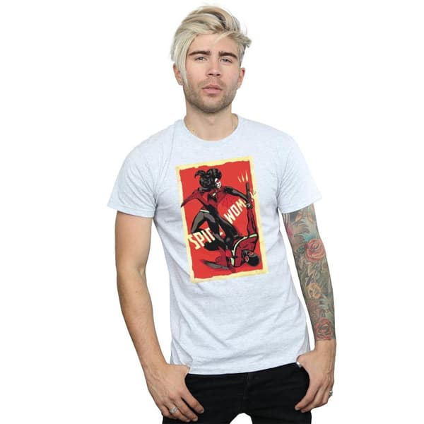 Marvel Spider-Woman Fight T-shirt för herrar