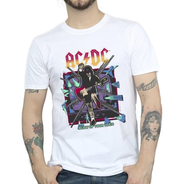 ACDC Mens Blow Up Your Video Jump T-Shirt