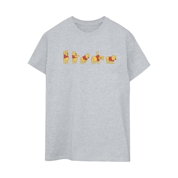 Disney Womens/Ladies Winnie The Pooh Stretching Cotton Boyfriend T-Shirt