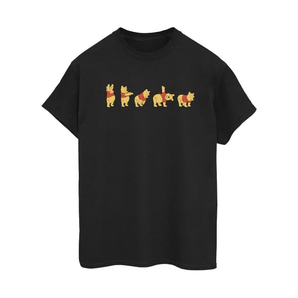 Disney Womens/Ladies Winnie The Pooh Stretching Cotton Boyfriend T-Shirt
