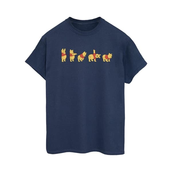 Disney Womens/Ladies Winnie The Pooh Stretching Cotton Boyfriend T-Shirt