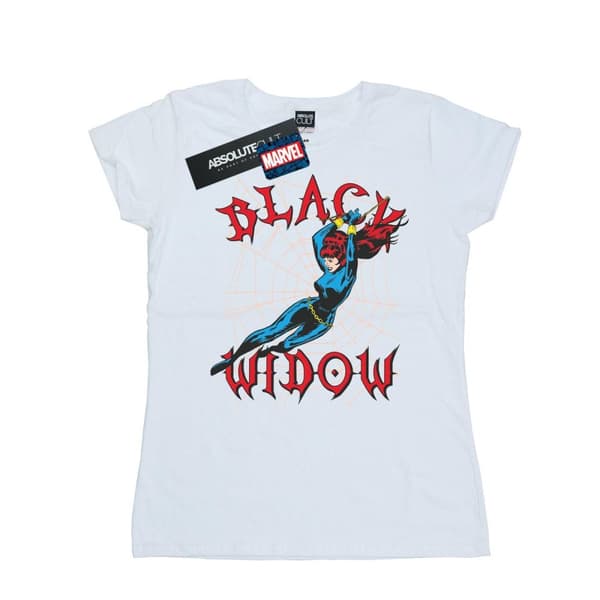Marvel Black Widow Web - bomulls-T-shirt för kvinnor/damer