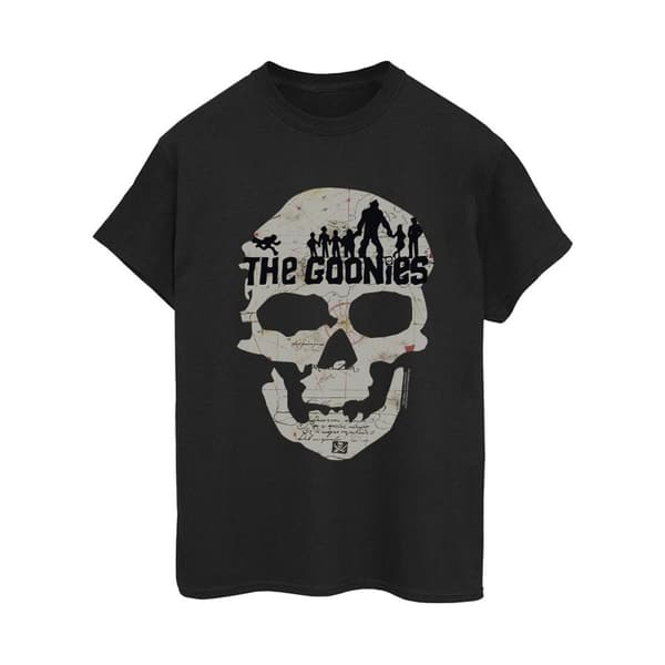 The Goonies Dam/kvinnor Map Skull Boyfriend T-shirt i bomull