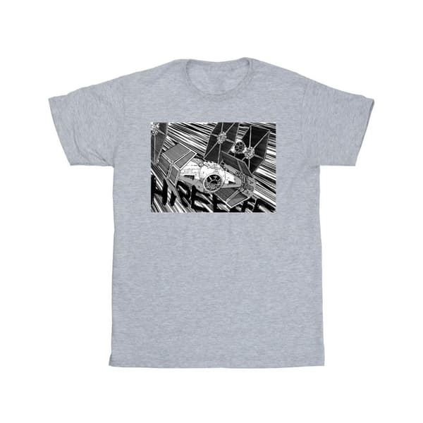 Star Wars Anime Plane T-shirt i bomull för flickor