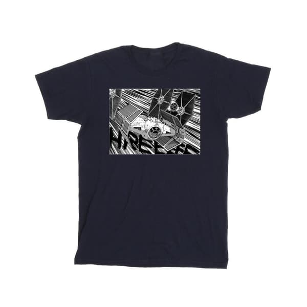 Star Wars Anime Plane T-shirt i bomull för flickor