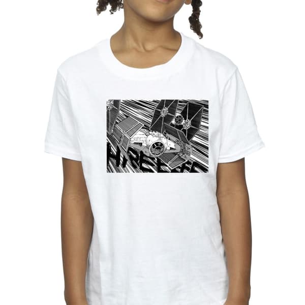 Star Wars Anime Plane T-shirt i bomull för flickor