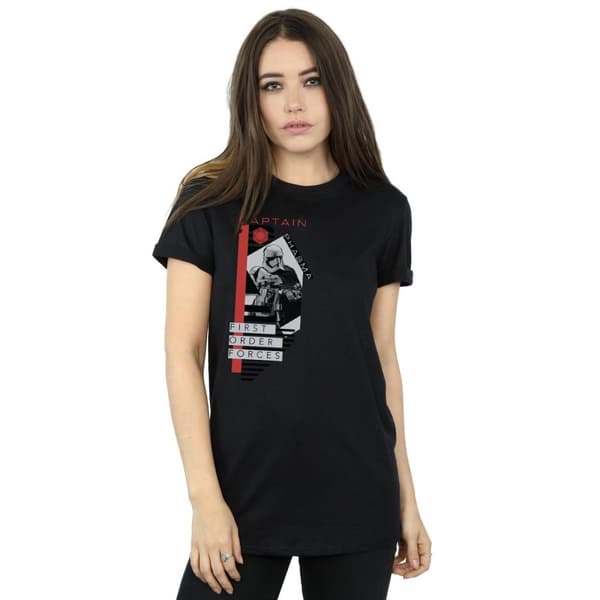 Star Wars Womens/Ladies The Last Jedi Captain Phasma Cotton Boyfriend T-Shirt