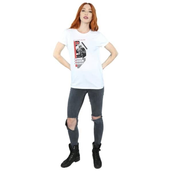 Star Wars Womens/Ladies The Last Jedi Captain Phasma Cotton Boyfriend T-Shirt