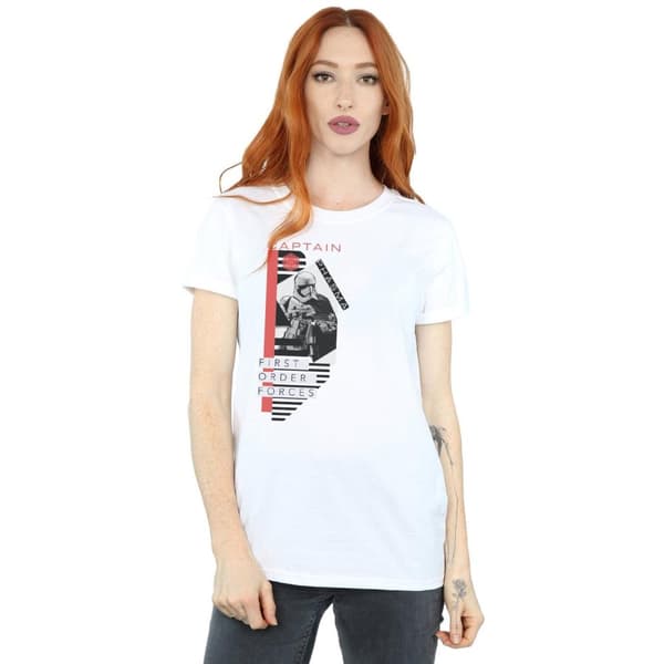 Star Wars Womens/Ladies The Last Jedi Captain Phasma Cotton Boyfriend T-Shirt