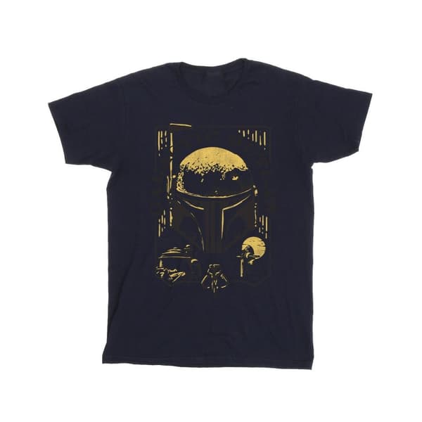 Star Wars: The Book Of Boba Fett Galactic Outlaw Distress T-shirt i bomull för flickor