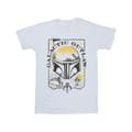 Miniatyrbild 1 av 3: Star Wars: The Book Of Boba Fett Galactic Outlaw Distress T-shirt i bomull för flickor