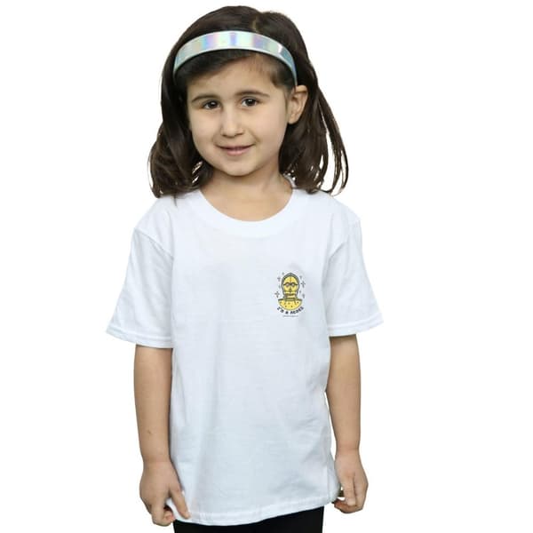 Star Wars Girls C-3PO I´m A Rebel Chest Print Cotton T-Shirt