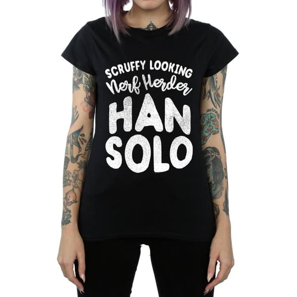 Star Wars Womens/Ladies Han Solo Legends Tribute Cotton T-Shirt