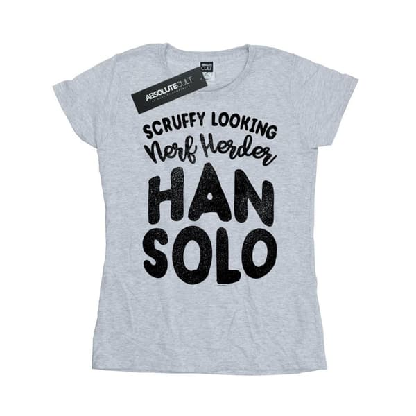 Star Wars Womens/Ladies Han Solo Legends Tribute Cotton T-Shirt