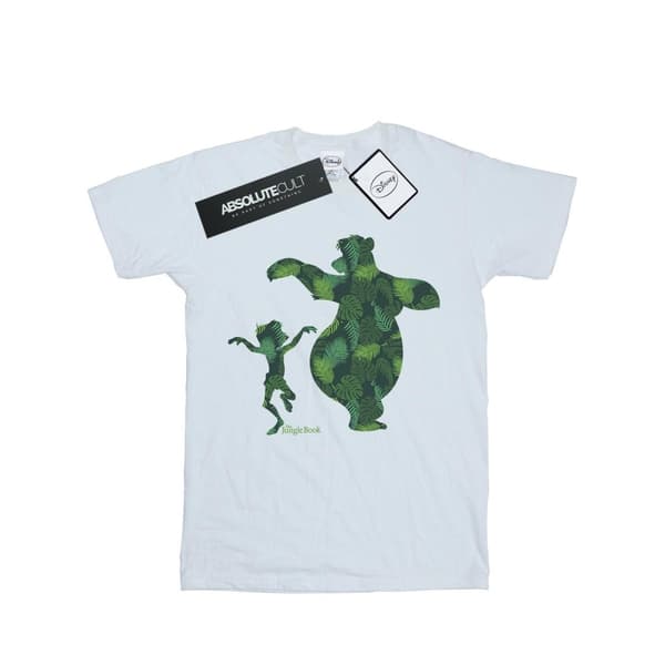 Disney Womens/Ladies The Jungle Book Mowgli And Baloo Dance Cotton Boyfriend T-Shirt