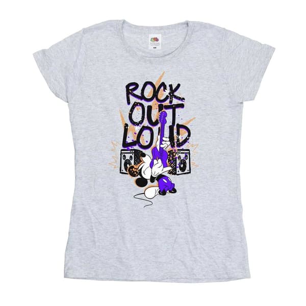 Disney Dam/Tjej Musse Pigg Rock Out Loud T-shirt i bomull