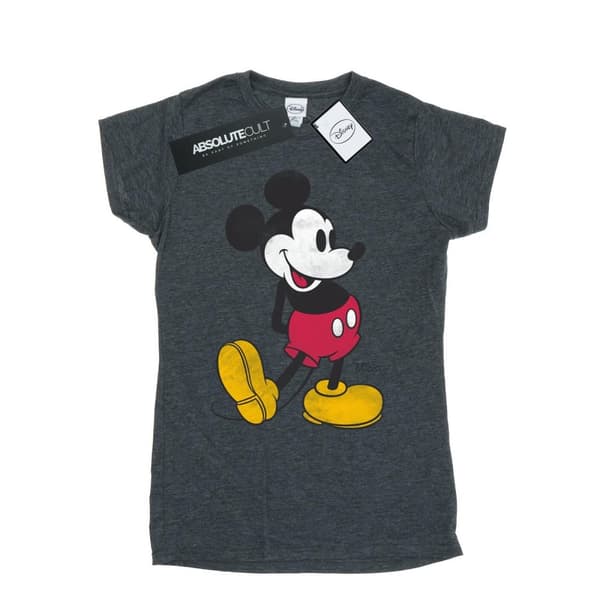 Disney Womens/Ladies Mickey Mouse Classic Kick Cotton T-Shirt