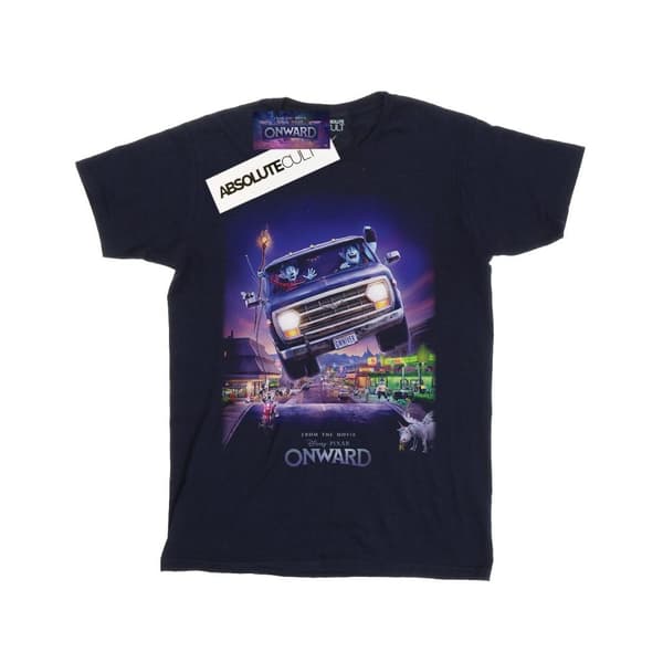 Disney Dam/kvinnor - Onward Gwniver Poster Boyfriend T-shirt i bomull