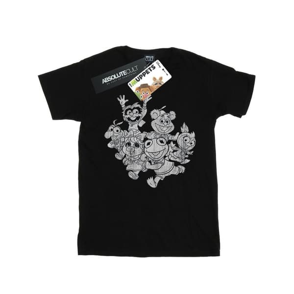 Disney Mupparna Muppet Babies Mono Group T-shirt i bomull för flickor