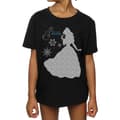 Miniatyrbild 3 av 5: Disney Princess Belle Christmas Silhouette T-shirt i bomull för flickor