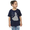 Miniatyrbild 2 av 5: Disney Princess Belle Christmas Silhouette T-shirt i bomull för flickor