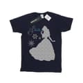 Miniatyrbild 1 av 5: Disney Princess Belle Christmas Silhouette T-shirt i bomull för flickor