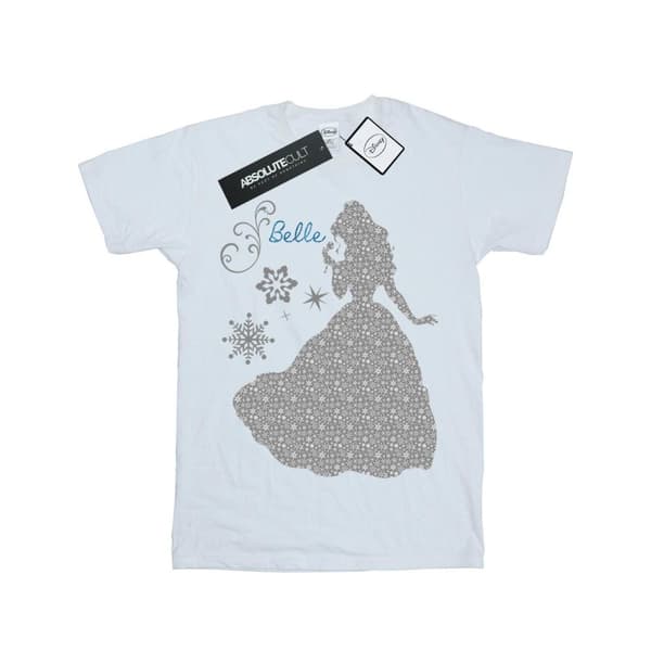 Disney Princess Belle Christmas Silhouette T-shirt i bomull för flickor
