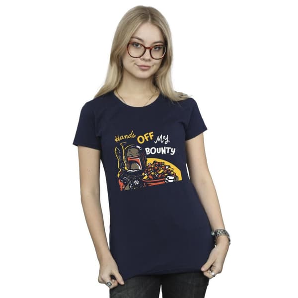 Star Wars Womens/Ladies Boba Fett Hands Off My Bounty Cotton T-Shirt
