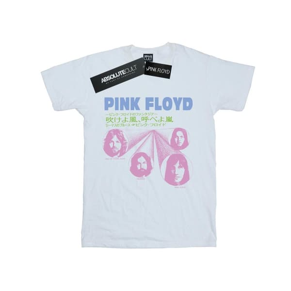 Pink Floyd Womens/Ladies One Of These Days Cotton Boyfriend T-Shirt White 5XL