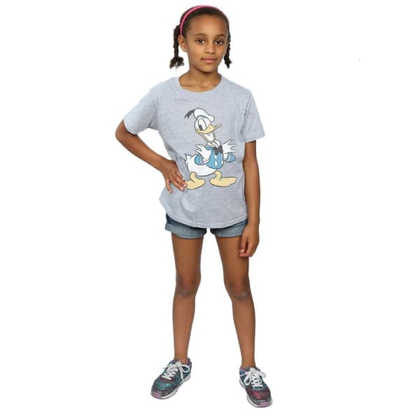 Disney Donald Duck Posing T-shirt i bomull för flickor