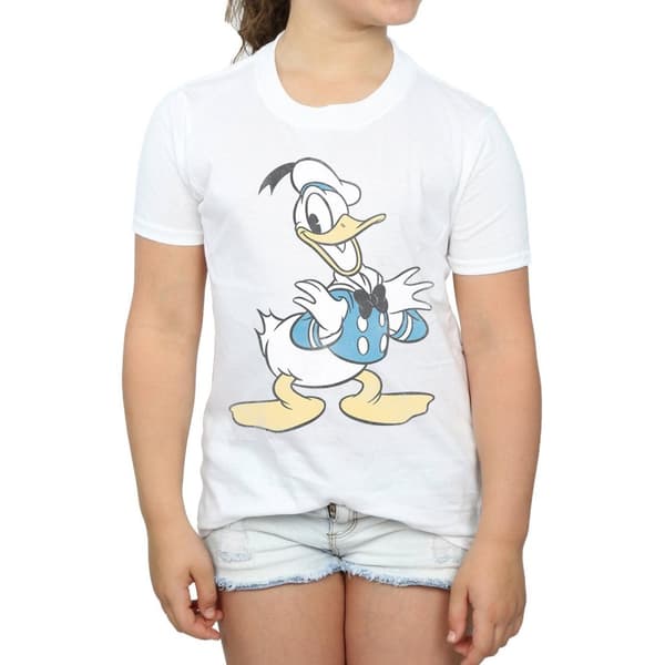 Disney Donald Duck Posing T-shirt i bomull för flickor