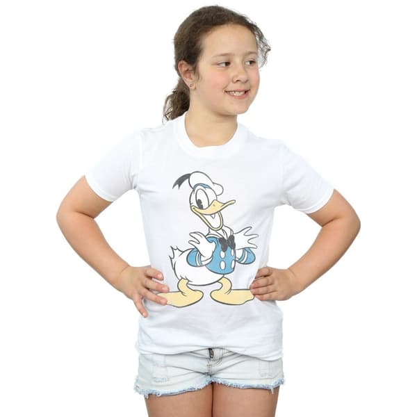 Disney Donald Duck Posing T-shirt i bomull för flickor