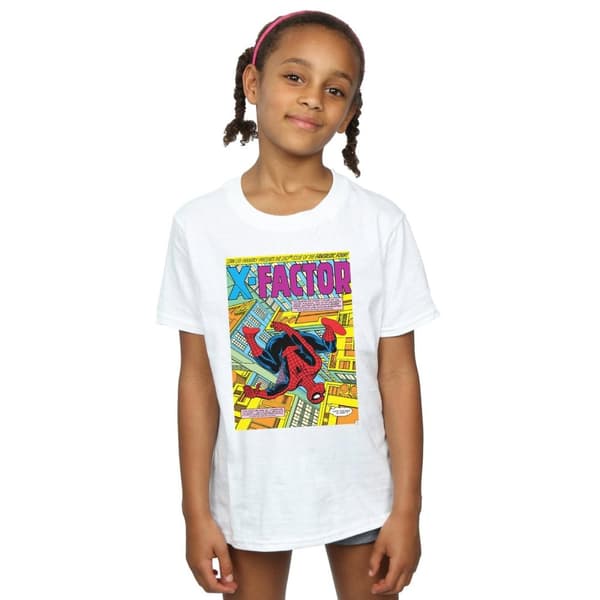 Marvel Girls Spider-Man X Factor Cover Cotton T-Shirt