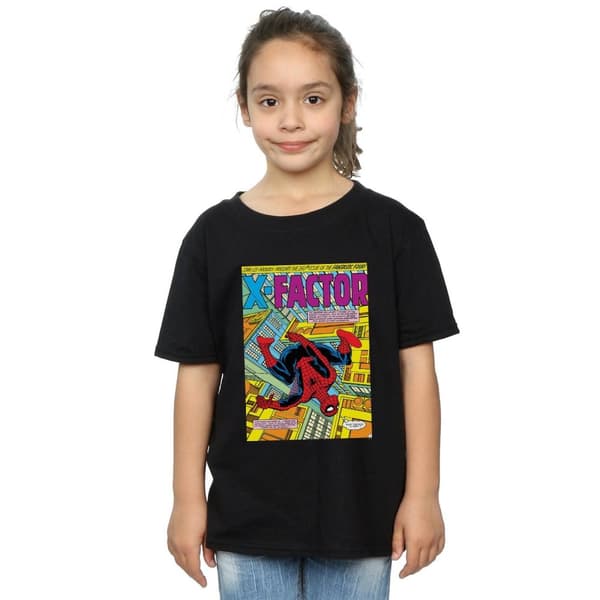 Marvel Spider-Man X Factor Cover T-shirt i bomull för flickor
