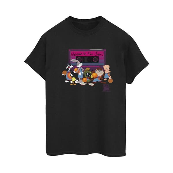 Space Jam: A New Legacy Dam/Tjej Team Cassette Boyfriend T-shirt i bomull