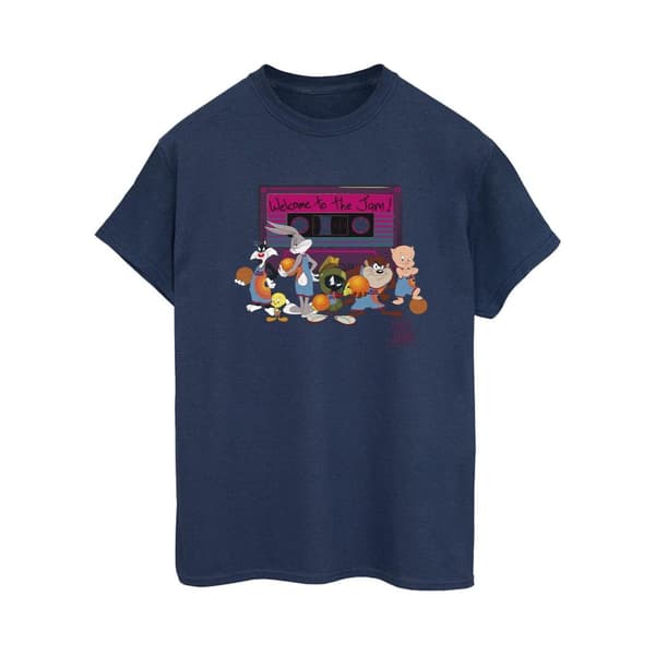 Space Jam: A New Legacy Dam/Tjej Team Cassette Boyfriend T-shirt i bomull
