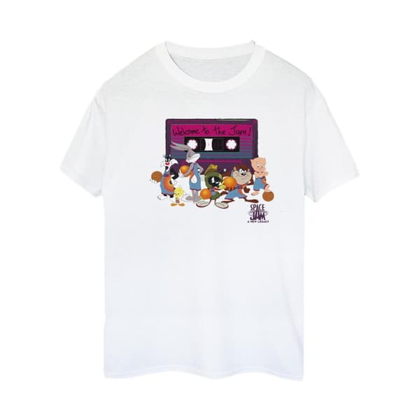 Space Jam: A New Legacy Dam/Tjej Team Cassette Boyfriend T-shirt i bomull