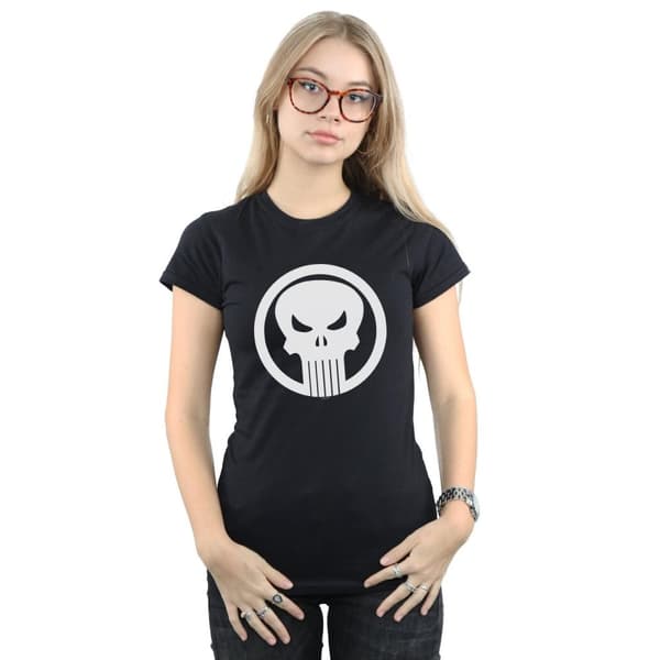 Marvel Dam/Tjej - The Punisher - Skull Circle - Bomulls-T-shirt