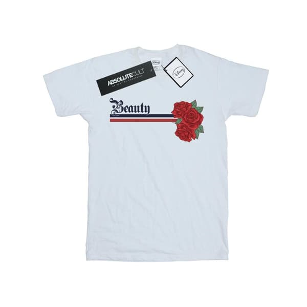 Disney Princess Skönheten och odjuret - Belle - T-shirt i bomull med ränder och rosor