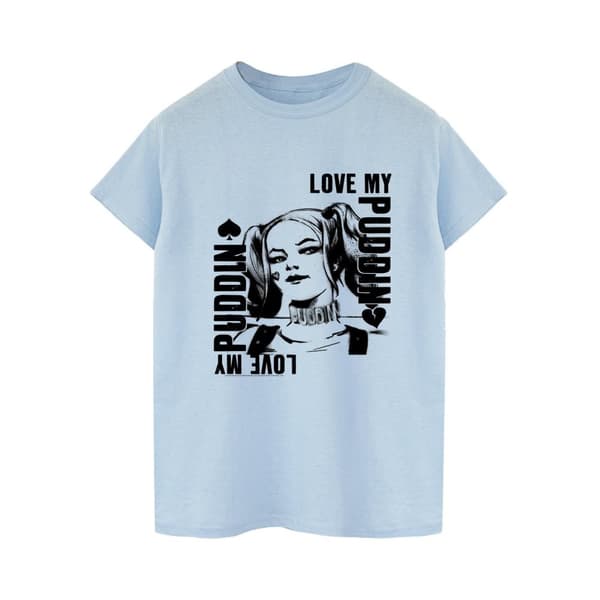 DC Comics Mens Suicide Squad Harley Love Puddin T-Shirt
