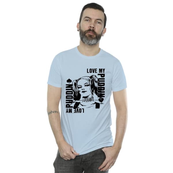 DC Comics Mens Suicide Squad Harley Love Puddin T-Shirt