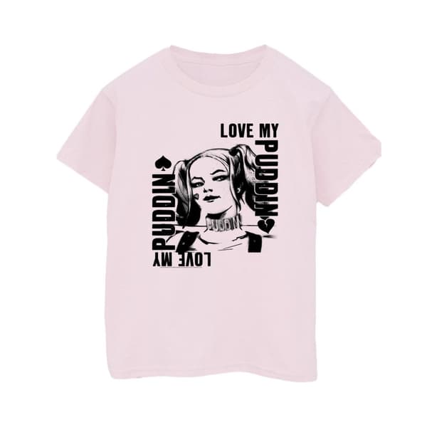 DC Comics Mens Suicide Squad Harley Love Puddin T-Shirt