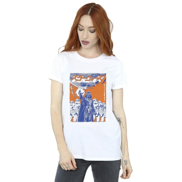 Star Wars Womens/Ladies Vader International Poster Cotton Boyfriend T-Shirt