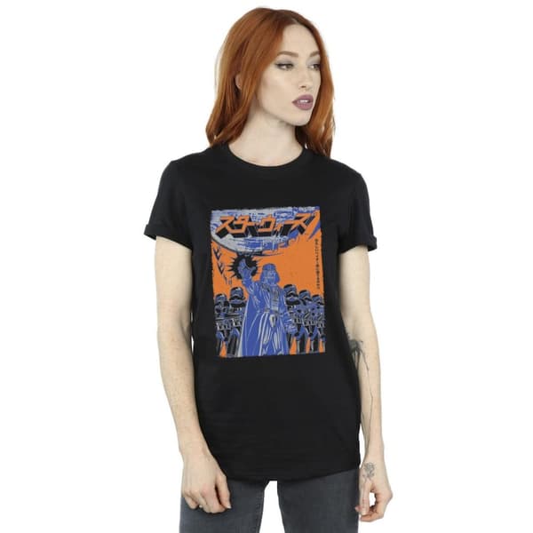 Star Wars Womens/Ladies Vader International Poster Cotton Boyfriend T-Shirt