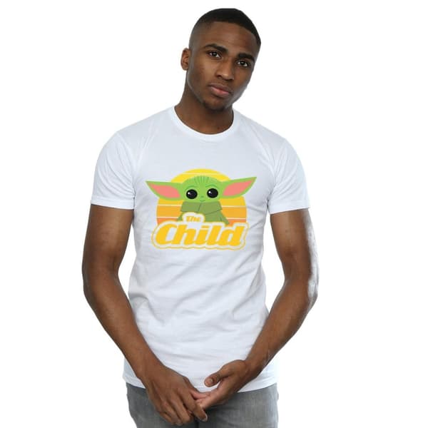 Star Wars Mens The Mandalorian The Child Retro T-Shirt