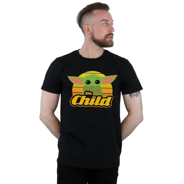 Star Wars Mens The Mandalorian The Child Retro T-Shirt