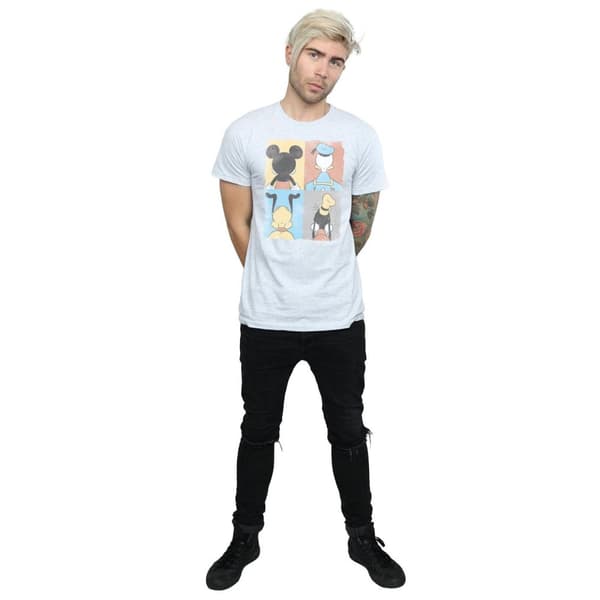 Disney Mens Mickey Mouse Four Backs T-Shirt