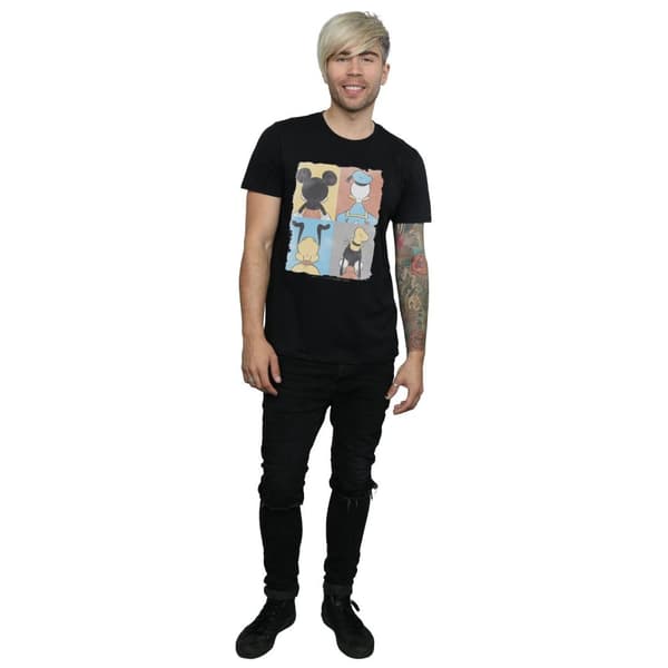 Disney Mens Mickey Mouse Four Backs T-Shirt
